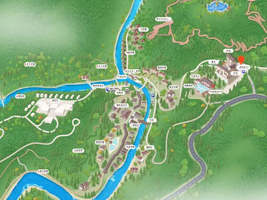 湘阴结合景区手绘地图智慧导览和720全景技术，可以让景区更加“动”起来，为游客提供更加身临其境的导览体验。